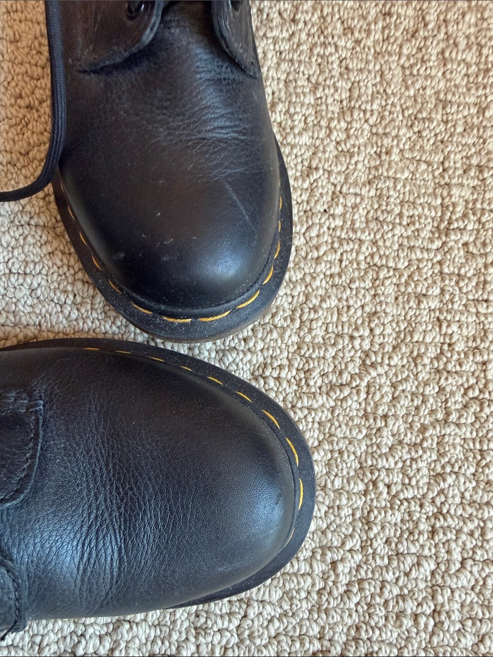 Dr. Martens soft black Leather Lace-Up Boots - Picture 4 of 4